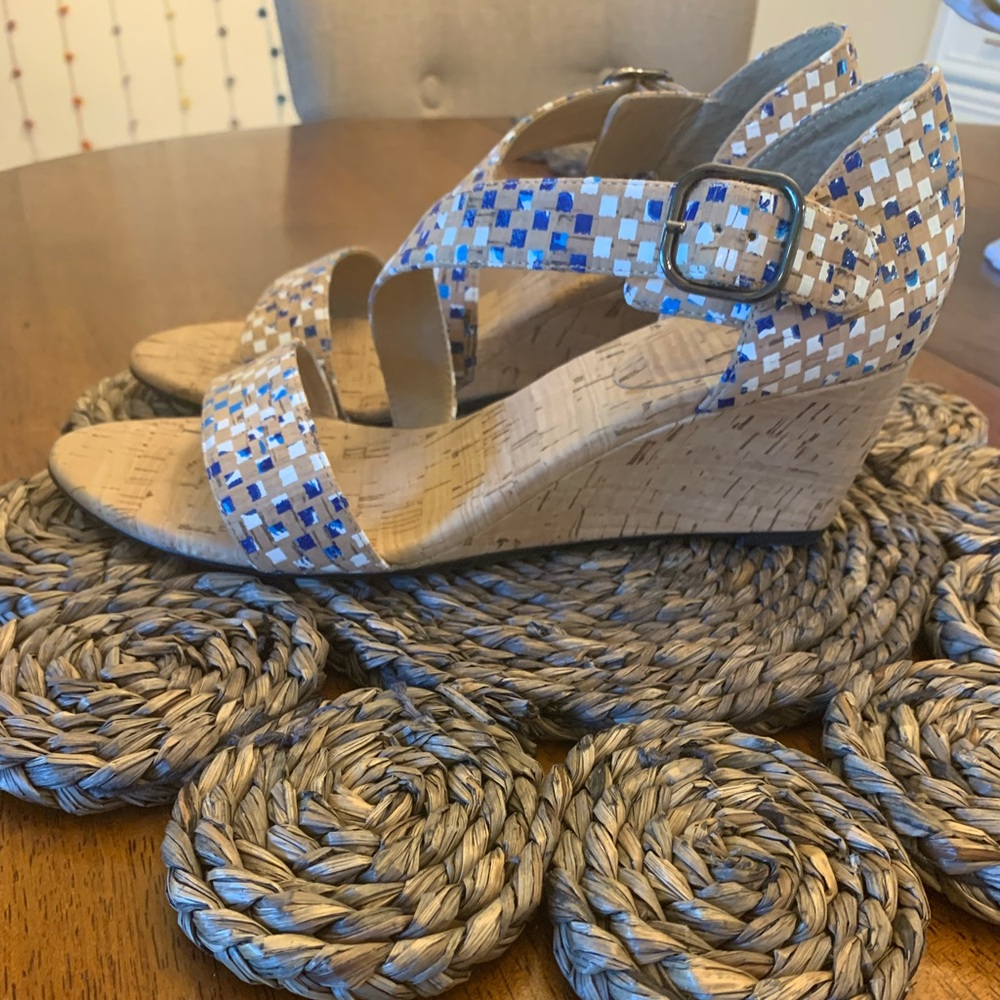 Vaneli Marise Wedge Cork Sandals